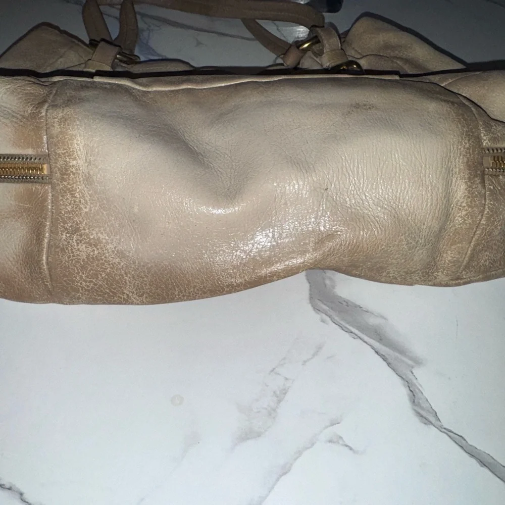 Prada Ombré Tan Leather Shoulder Bag - Picture 3 of 6